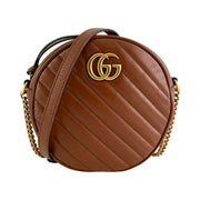 Gucci - GG Marmont Azalea Diagonal Matelasse Round Shoulder Bag