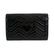 Gucci - GG Marmont Large Black Leather Clutch