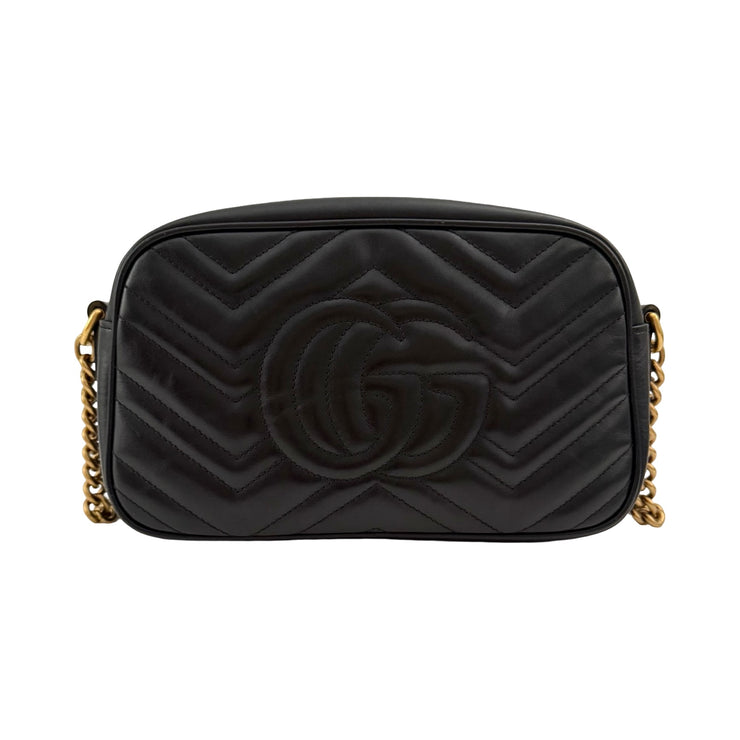 Gucci - GG Marmont Small Camera Bag Black Matelasse