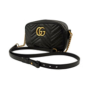 Gucci - GG Marmont Small Camera Bag Black Matelasse