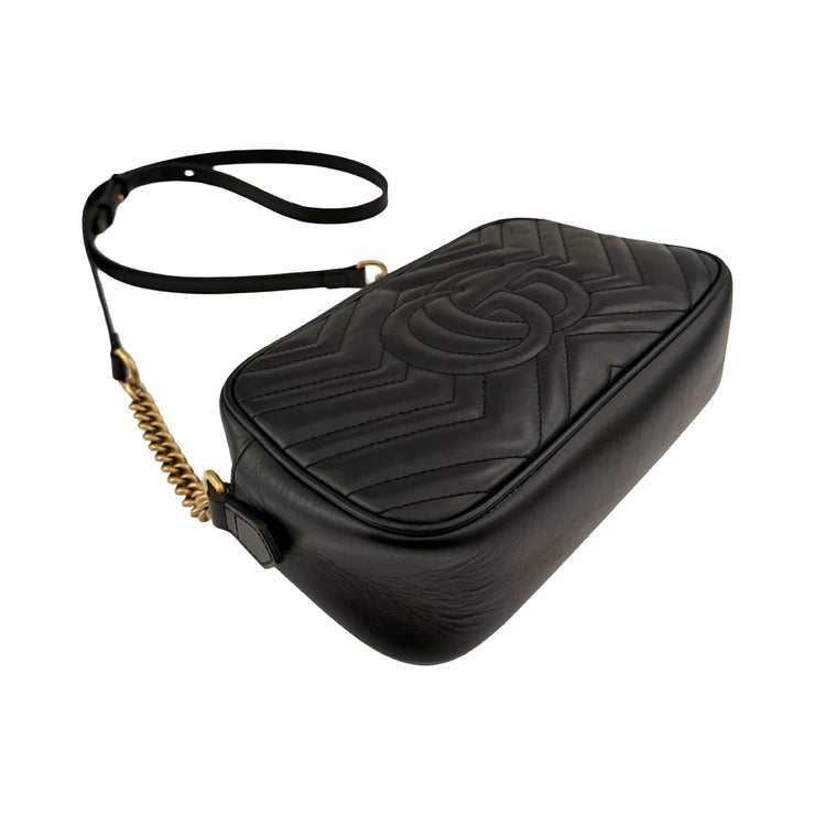 Gucci - GG Marmont Small Camera Bag Black Matelasse