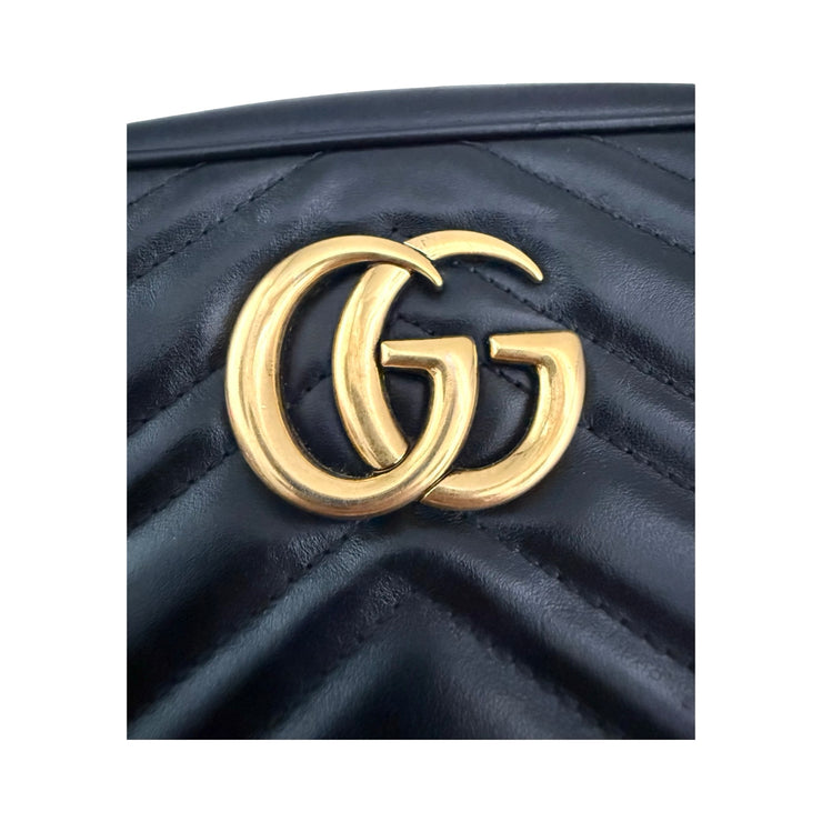 Gucci - GG Marmont Small Camera Bag Black Matelasse
