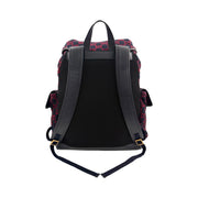 Gucci - GG Navy & Red XL Wool Backpack