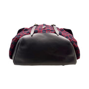 Gucci - GG Navy & Red XL Wool Backpack