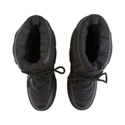 Gucci - GG Nylon & Black Leather Lace Up Boots 37