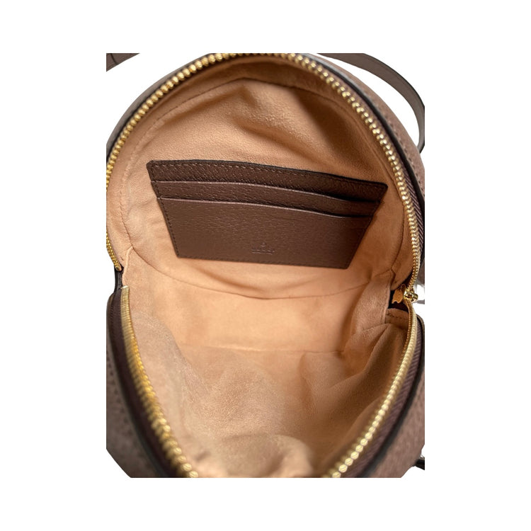 Gucci Ophidia GG Coated Canvas Mini Round Leather Backpack – FOMO