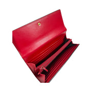 Gucci - GG Red Leather Guccissima Long Bifold Wallet
