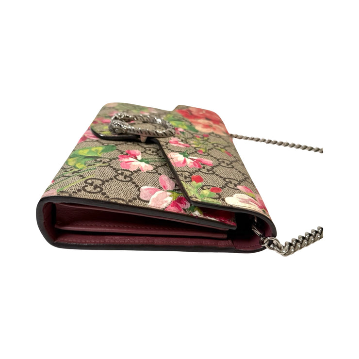 Gucci - GG Supreme Blooms Dionysus Chain Wallet