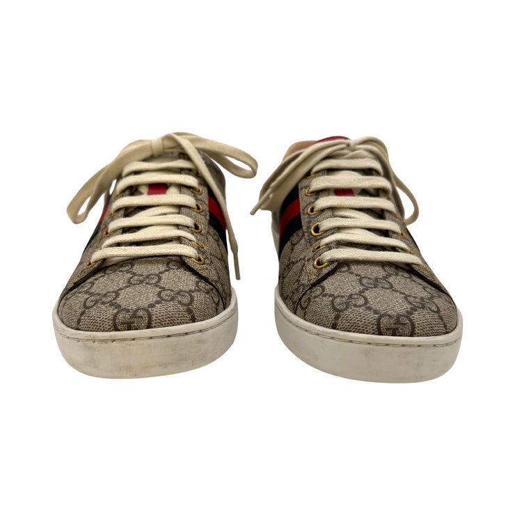 Gucci - GG Supreme Blue Web Ace Sneakers 38.5