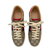 Gucci - GG Supreme Blue Web Ace Sneakers 38.5