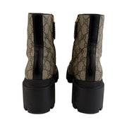 Gucci - GG Supreme Magnum Horsebit Ankle Boots 37.5