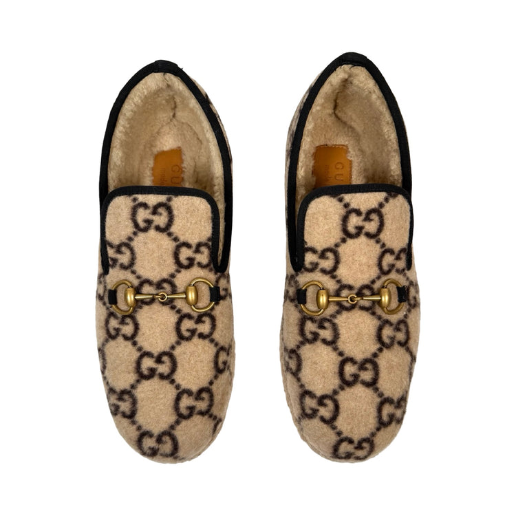 Gucci GG Wool Fria Horsebit Loafers Unisex | FOMO display picture 3