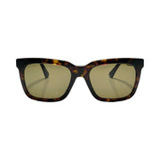Gucci - Gucci Star Dark Havana Rectangular Sunglasses