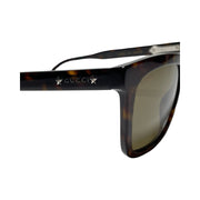 Gucci - Gucci Star Dark Havana Rectangular Sunglasses