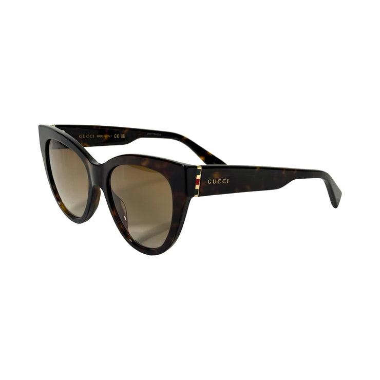 Gucci - Havana Web Cat-Eye Sunglasses