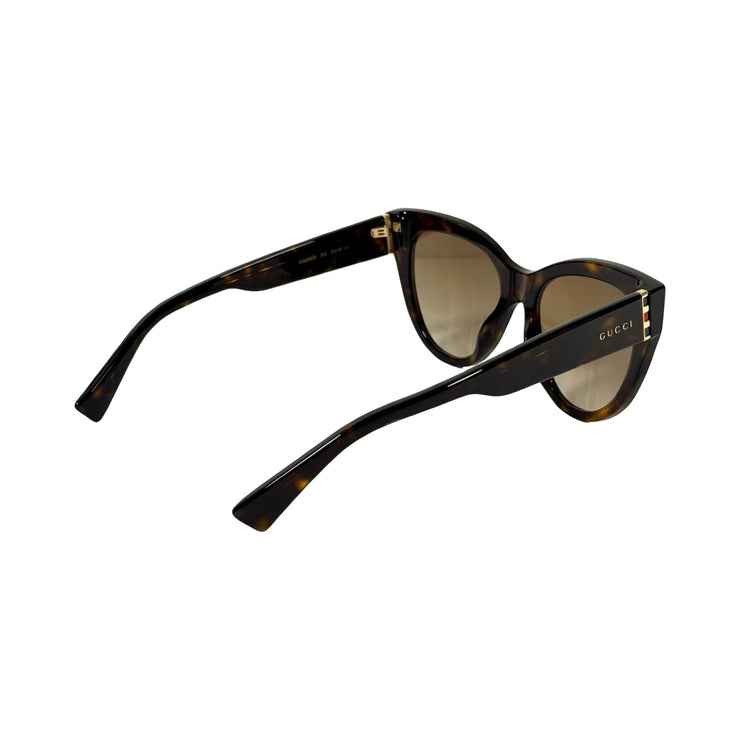 Gucci - Havana Web Cat-Eye Sunglasses
