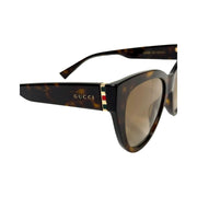 Gucci - Havana Web Cat-Eye Sunglasses