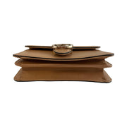 Gucci - Interlocking G Beige Leather Dollar Crossbody