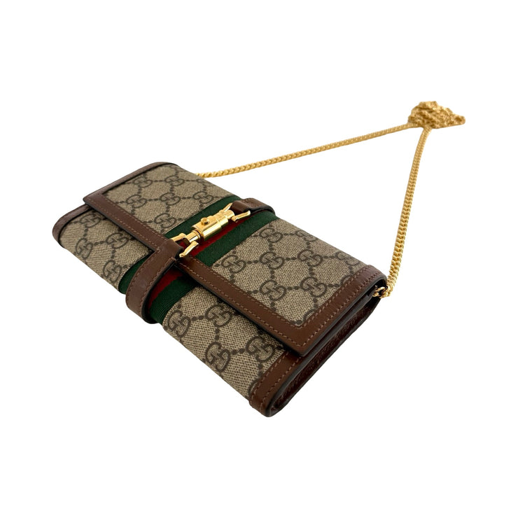 Gucci - Jackie 1961 GG Supreme Continental Wallet On Chain