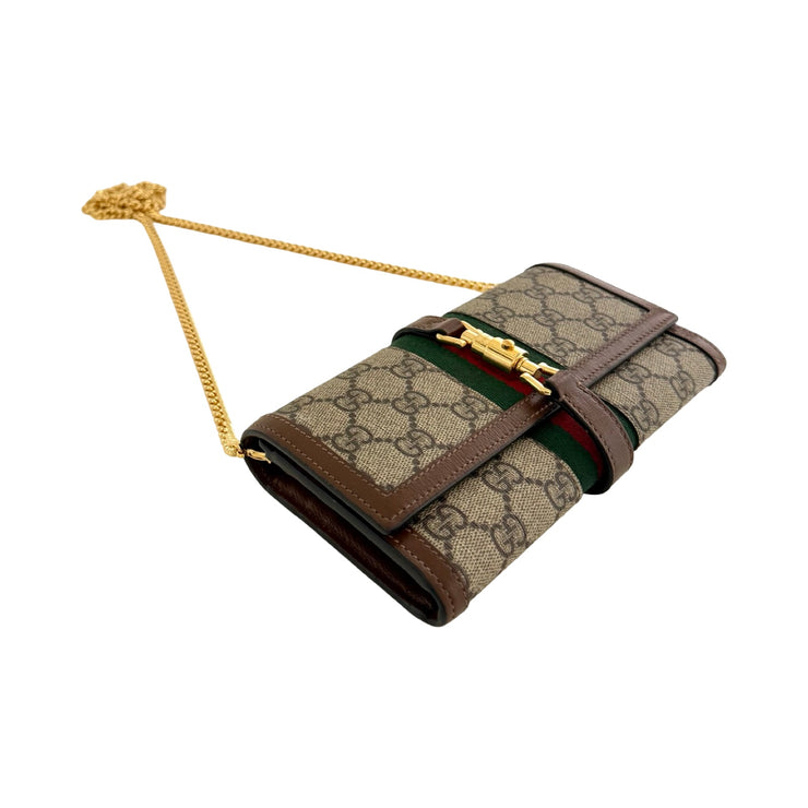 Gucci - Jackie 1961 GG Supreme Continental Wallet On Chain