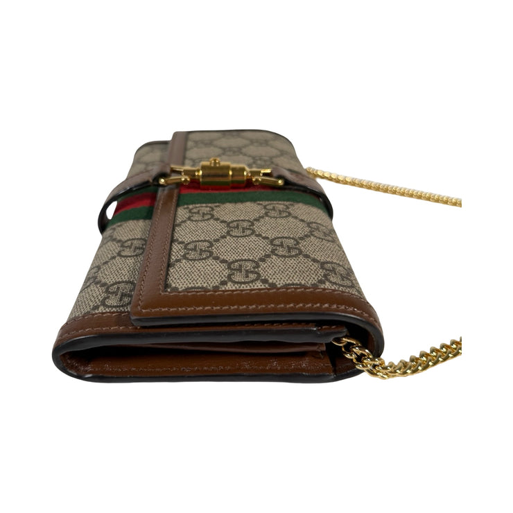 Gucci - Jackie 1961 GG Supreme Continental Wallet On Chain