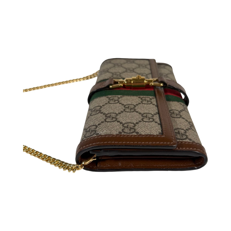 Gucci - Jackie 1961 GG Supreme Continental Wallet On Chain