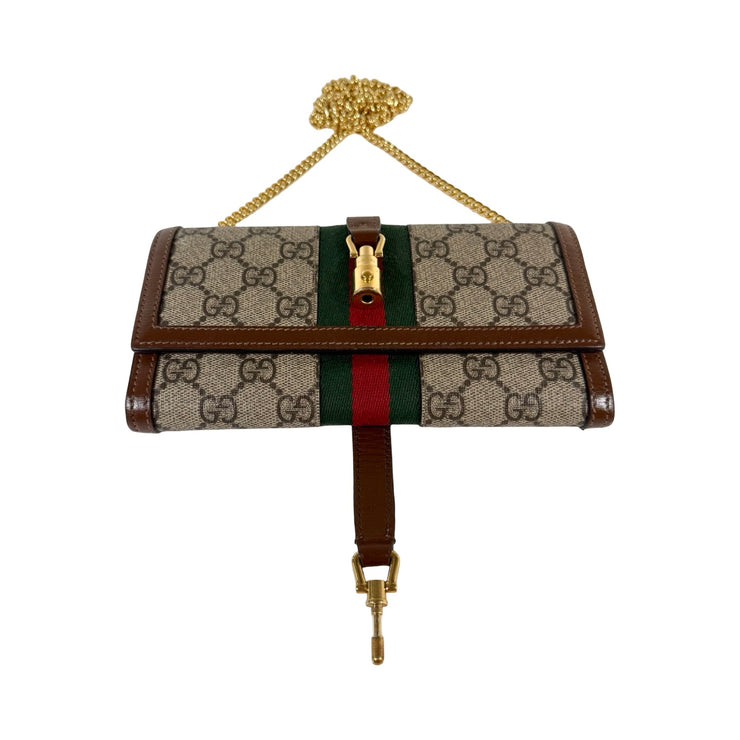 Gucci - Jackie 1961 GG Supreme Continental Wallet On Chain