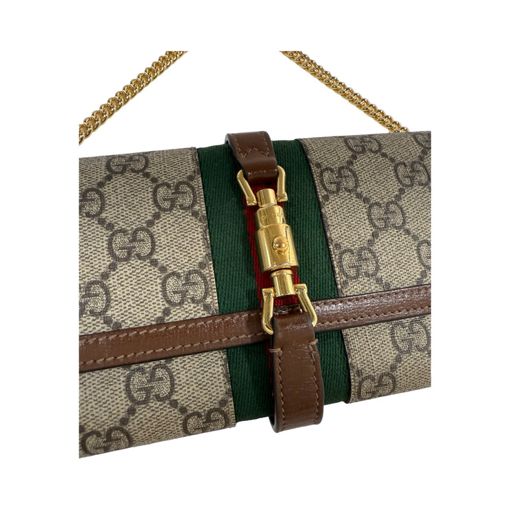 Gucci - Jackie 1961 GG Supreme Continental Wallet On Chain
