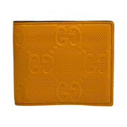 Gucci - Men's GG Embossed Yellow Leather Bifold Wallet
