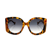 Gucci - Oversized Orange & Black Tortoise Sunglasses