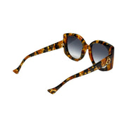 Gucci - Oversized Orange & Black Tortoise Sunglasses
