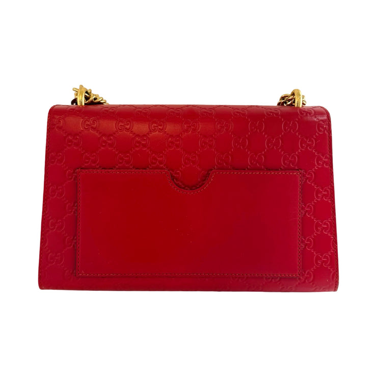Gucci - Padlock Medium GG Red Guccissima Shoulder Bag