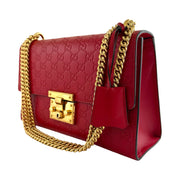 Gucci - Padlock Medium GG Red Guccissima Shoulder Bag