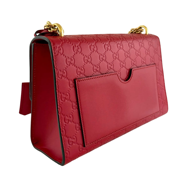 Gucci - Padlock Medium GG Red Guccissima Shoulder Bag