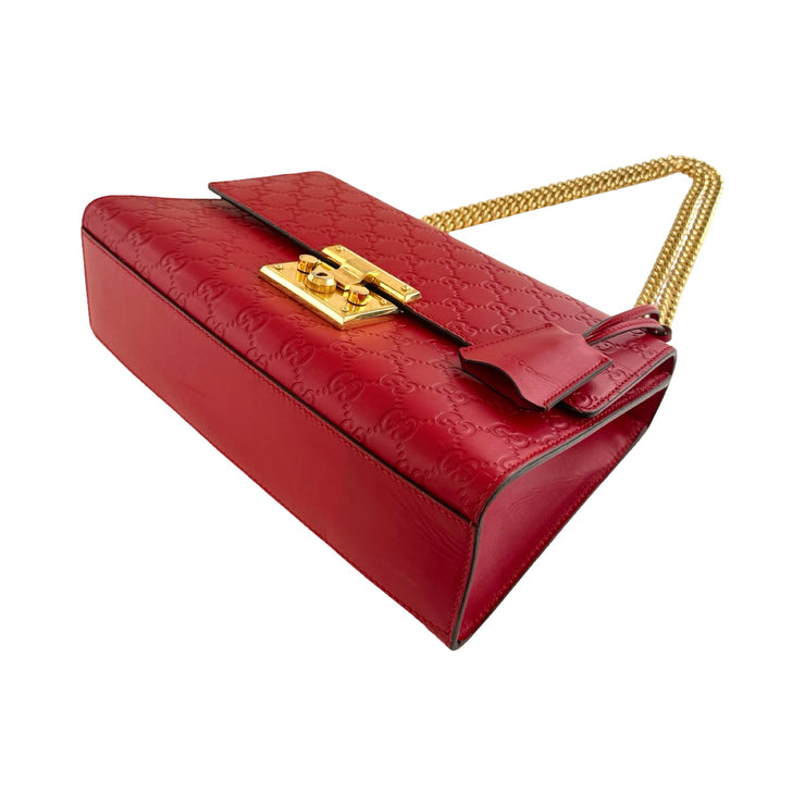 Gucci - Padlock Medium GG Red Guccissima Shoulder Bag