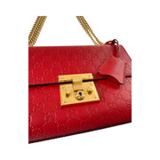 Gucci - Padlock Medium GG Red Guccissima Shoulder Bag
