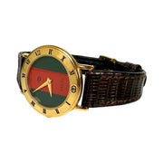Gucci - Sherry Line Dial 3000L Quartz Watch Brown Leather