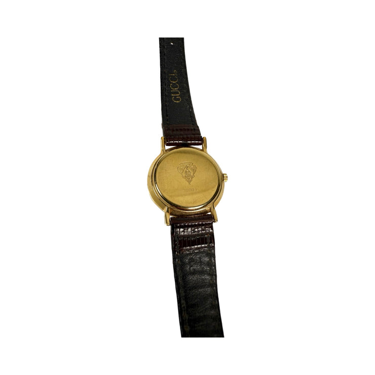 Gucci - Sherry Line Dial 3000L Quartz Watch Brown Leather