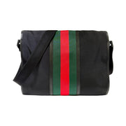 Gucci - Web Stripe Techno Messenger Black Interlocking G