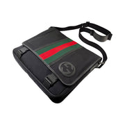 Gucci - Web Stripe Techno Messenger Black Interlocking G