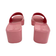 Gucci - Wild Rose Rubber Sandals 36