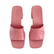 Gucci - Wild Rose Rubber Sandals 36