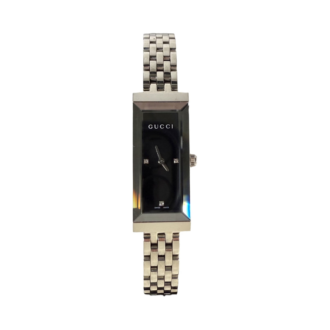 Gucci long rectangular bracelet watch Gucci G-Frame Rectangular Black Dial Womens Watch YA127504 main image 4