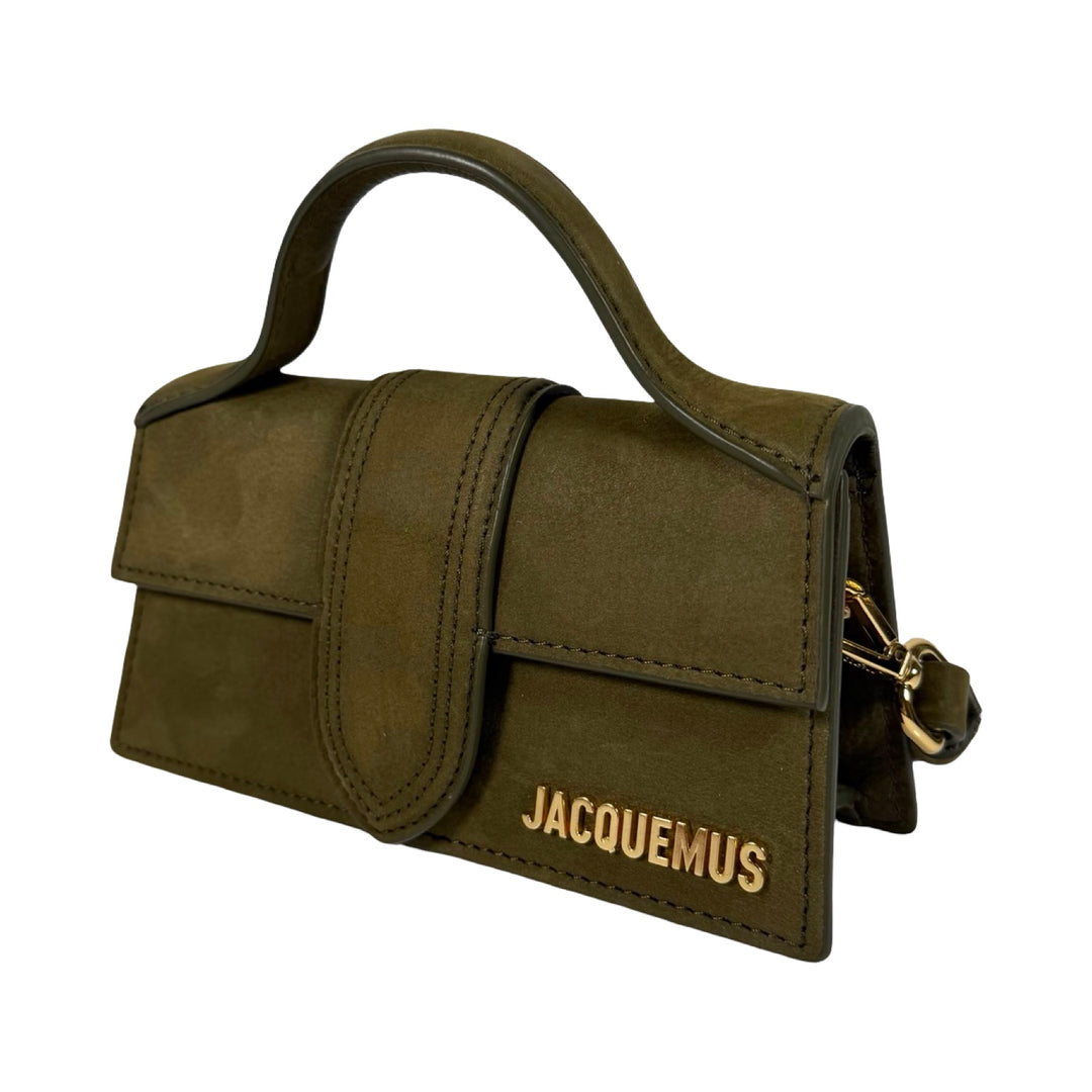 Jacquemus Le Bambino Dark Green Suede | FOMO Rochester, NY display picture 1
