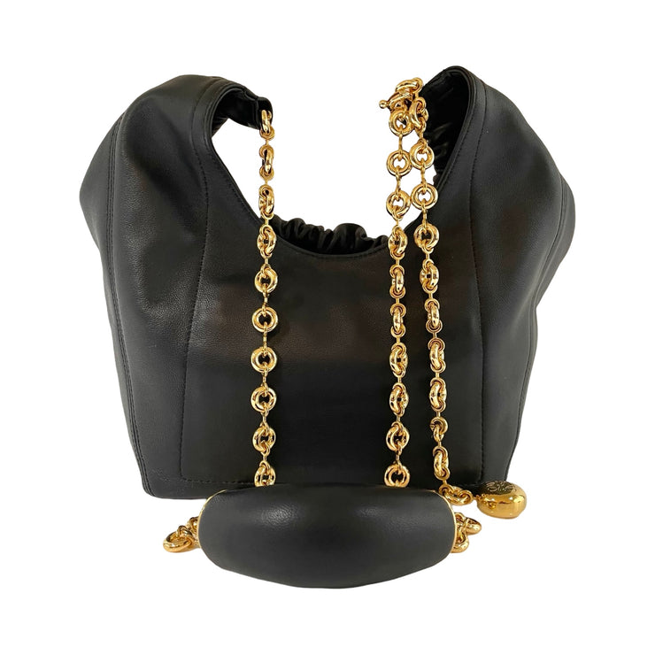Loewe - Small Squeeze Bag In Black Mellow Nappa Lambskin