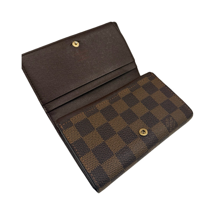 Louis Vuitton - Damier Ebene Porte Monnaie Billets Tresor Wallet
