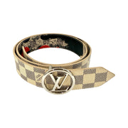 Louis Vuitton - Damier Azur Patchwork Waves Reversible Belt 90/36