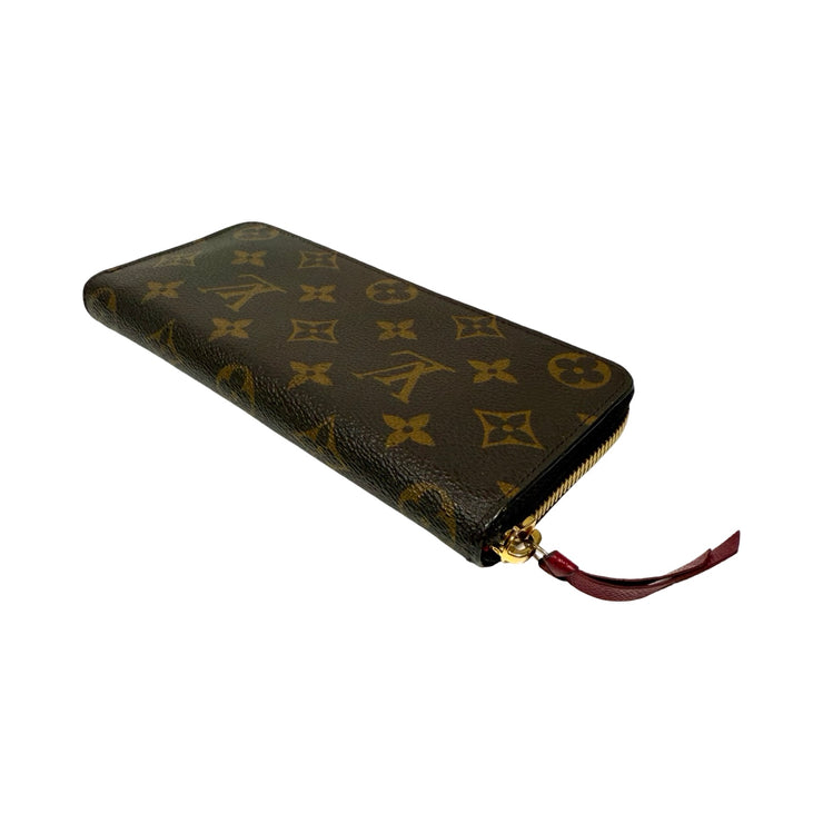 Louis Vuitton - LV Monogram Clemence Wallet Dark Fuchsia Interior