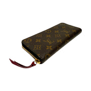 Louis Vuitton - LV Monogram Clemence Wallet Dark Fuchsia Interior