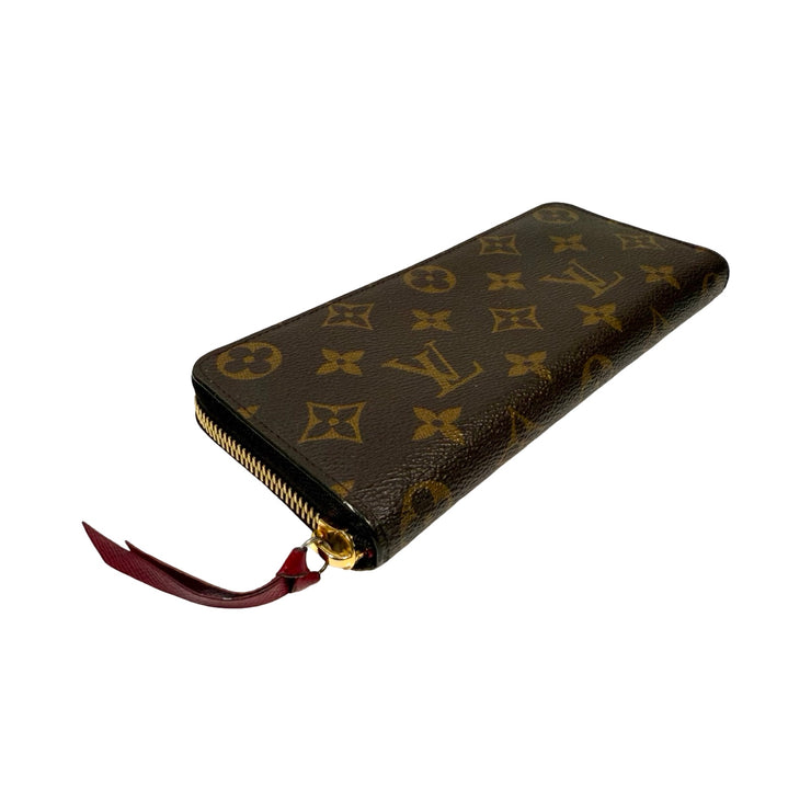 Louis Vuitton - LV Monogram Clemence Wallet Dark Fuchsia Interior